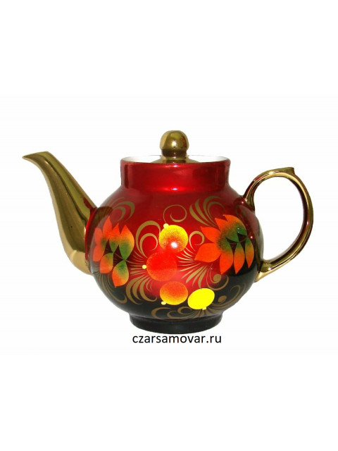 Заварочный чайник с художественной росписью "Кленовые листья"