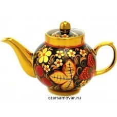Заварочный чайник с художественной росписью "Хохлома"